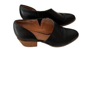 Madewell The Lucie Black Leather Shoes Size 7.5